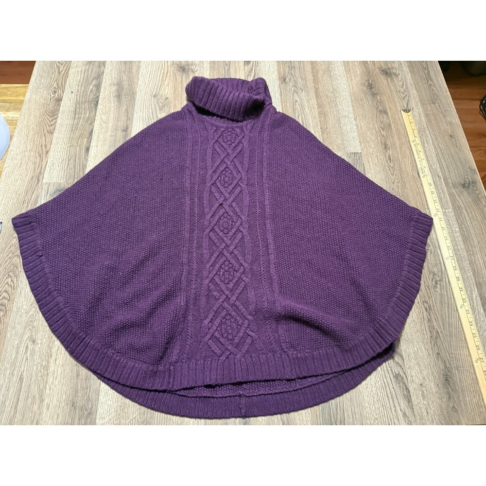 C. Wonder Sweater, Women's Size XL/1X, Purple, Turtleneck, Pullover